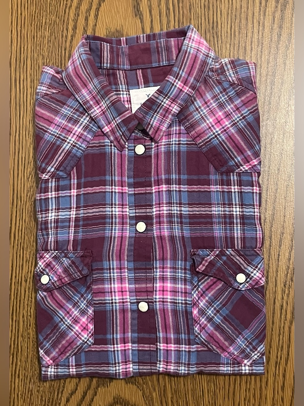American Eagle Plaid Button Down